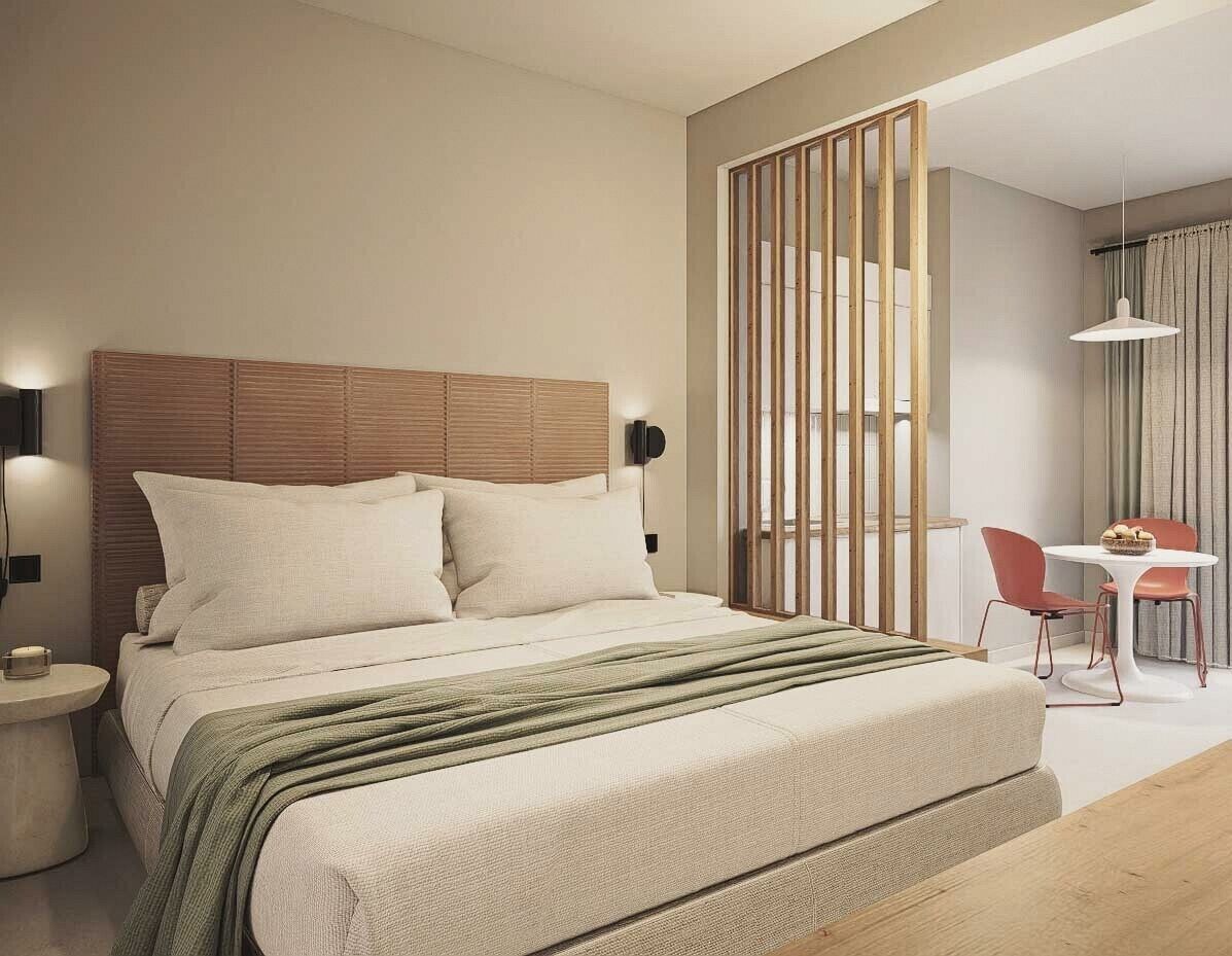 Studio – superior, balkong, sjøutsikt | Safe på rommet, skrivebord og skrivebord for bærbar PC