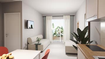 Superior One-Bedroom Apartment with Balcony | View from room