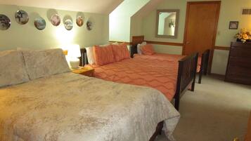 4 dormitorios, tabla de planchar con plancha, wifi gratis y ropa de cama