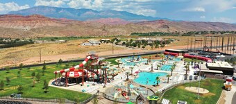 Two heated pools/spas, pond, backyard w/ BBQ