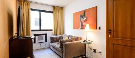 Apartment, 1 Double Bed with Sofa bed, Non Smoking | Living room | LED TV