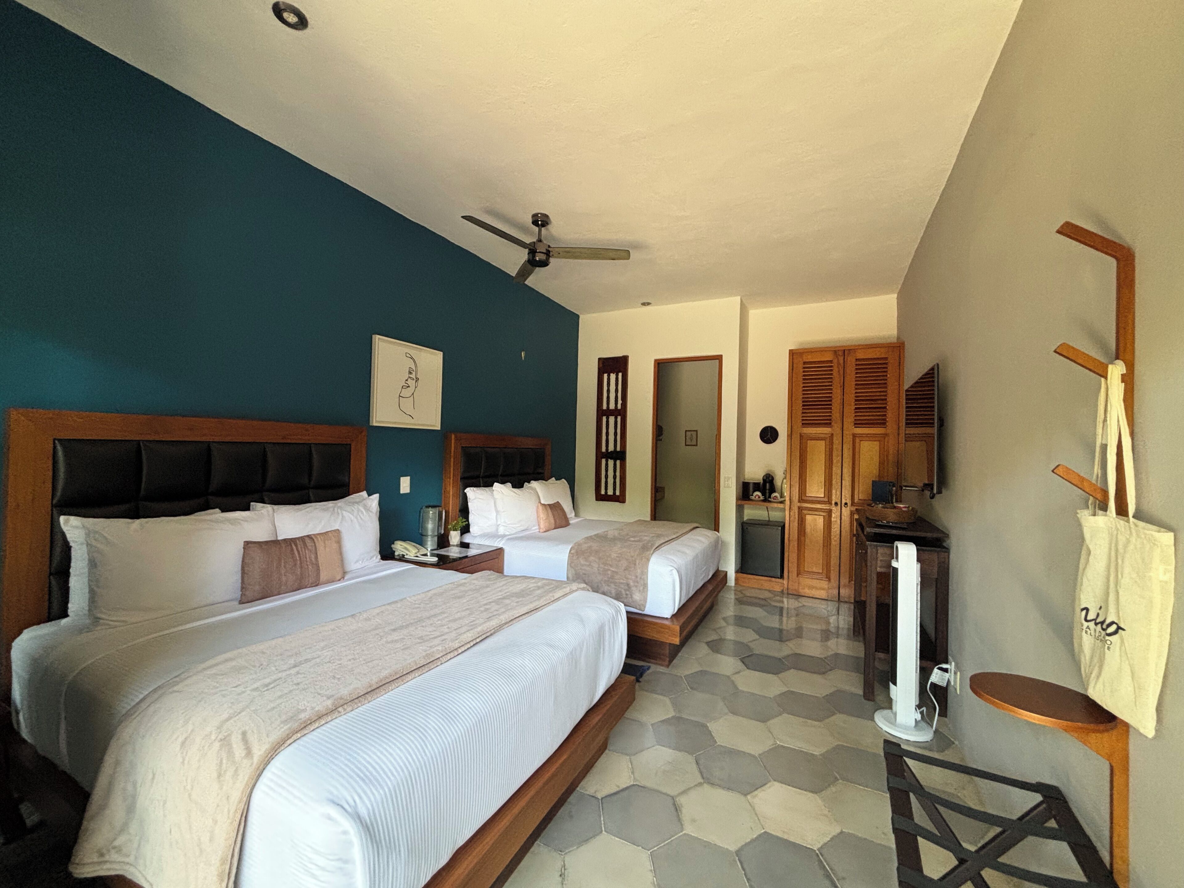 Standard Room, 2 Queen Beds | Minibar, in-room safe, iron/ironing board, free WiFi