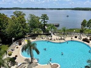 Outdoor pool, a heated pool - New! 1-King Bedroom, 2 baths with Breathtaking view at Blue Heron Beach Resort (Orlando)