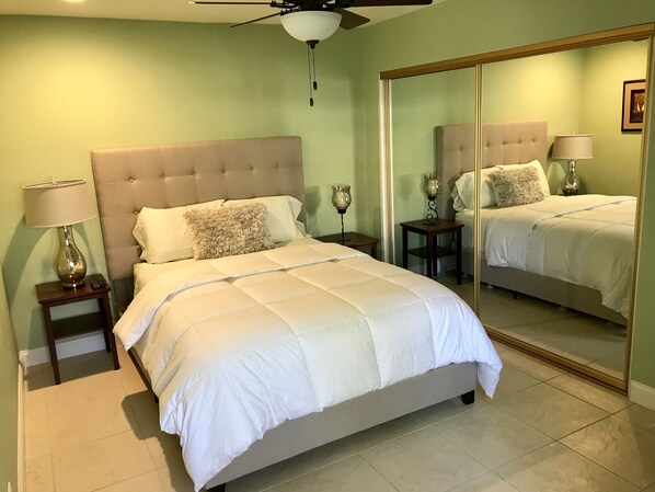 2 bedrooms, iron/ironing board, free WiFi, bed sheets