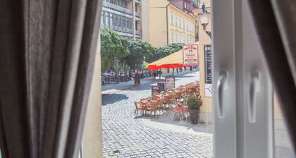 Downtown pedestrian zone apartment
