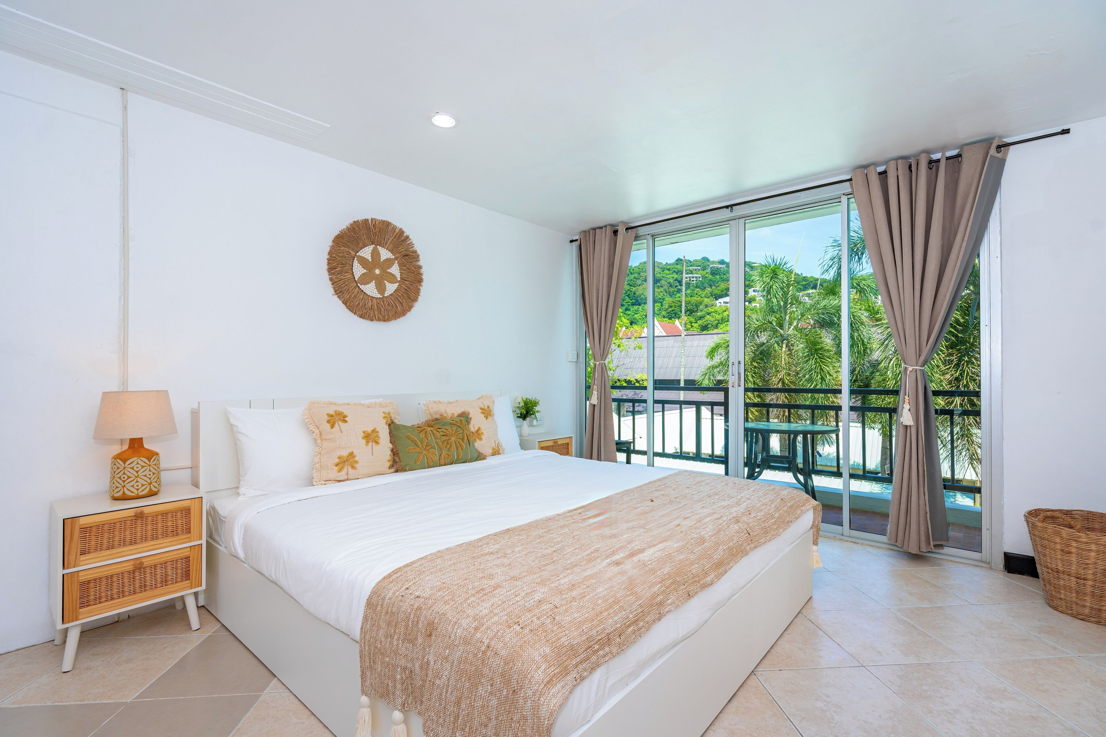 Family Room with Two Balconies & Private External Bathroom | In-room safe, blackout drapes, WiFi (free), bed sheets