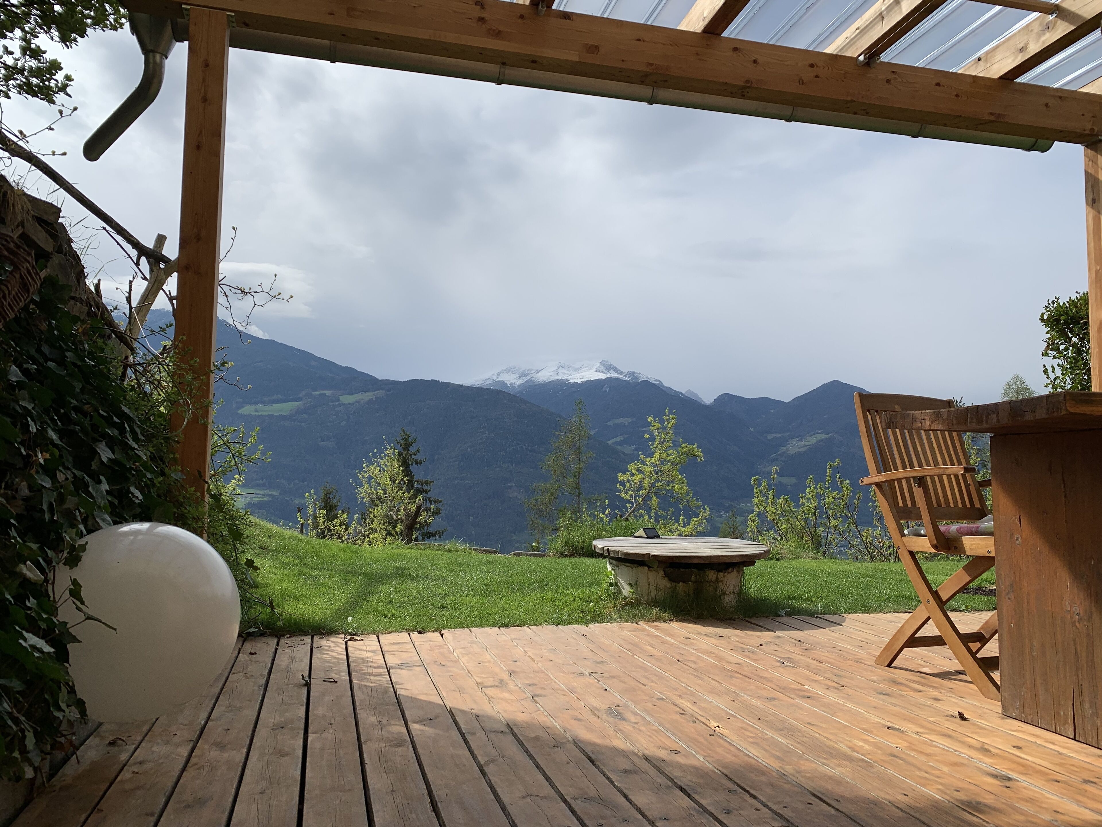 Blick von der Unterkunft