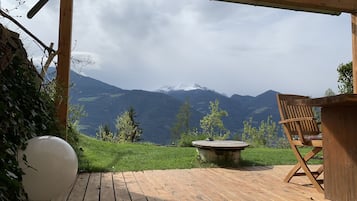 Vue depuis lâhĂ©bergement