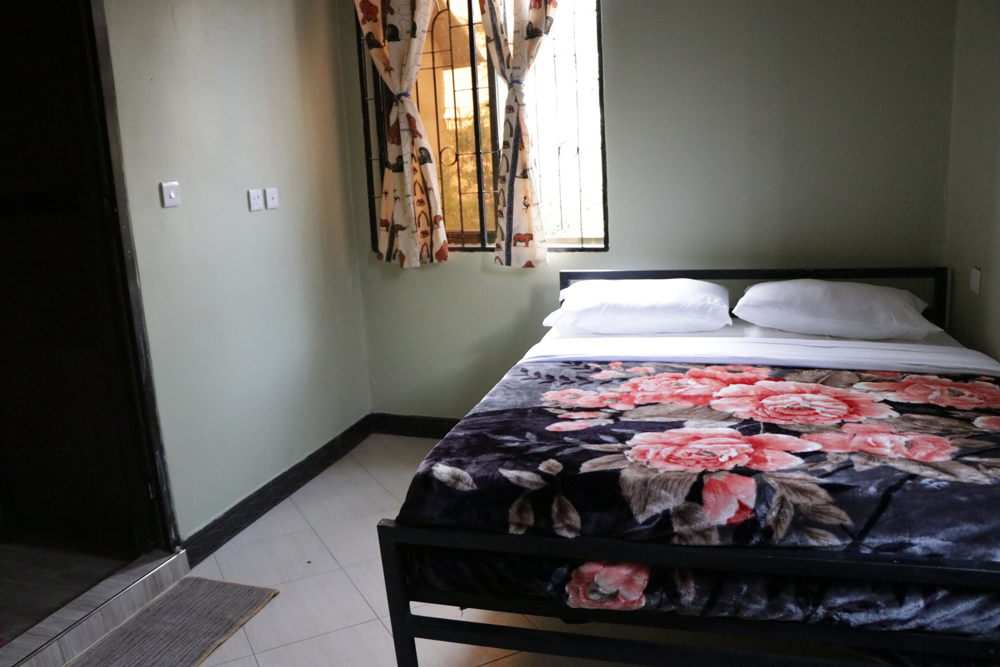 Blackout curtains, iron/ironing board, free WiFi, bed sheets