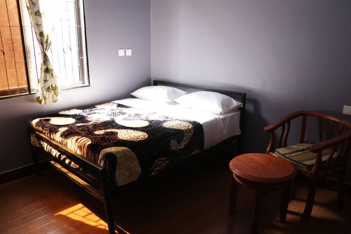 Double Room | Blackout drapes, iron/ironing board, WiFi (free), bed sheets
