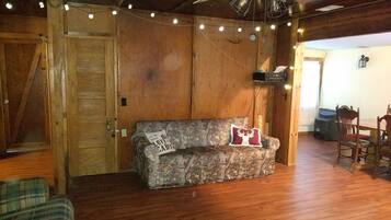 Smart TV, DVD player, table football, video library