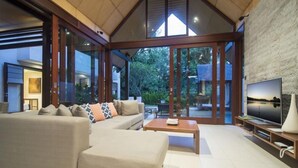 Luxury Villa, 4 Bedrooms, Private Pool, Garden View | Living area - Niramaya Port Douglas 3 and 4 Bedroom Villas (Port Douglas)