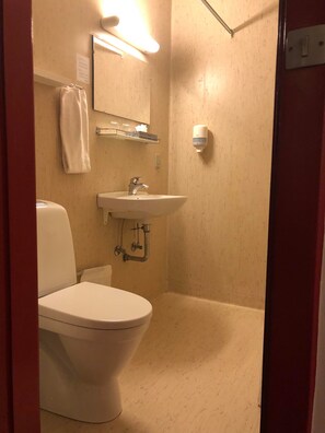 Standard Double or Twin Room, 2 Twin Beds | Bathroom | Shower, hair dryer, towels