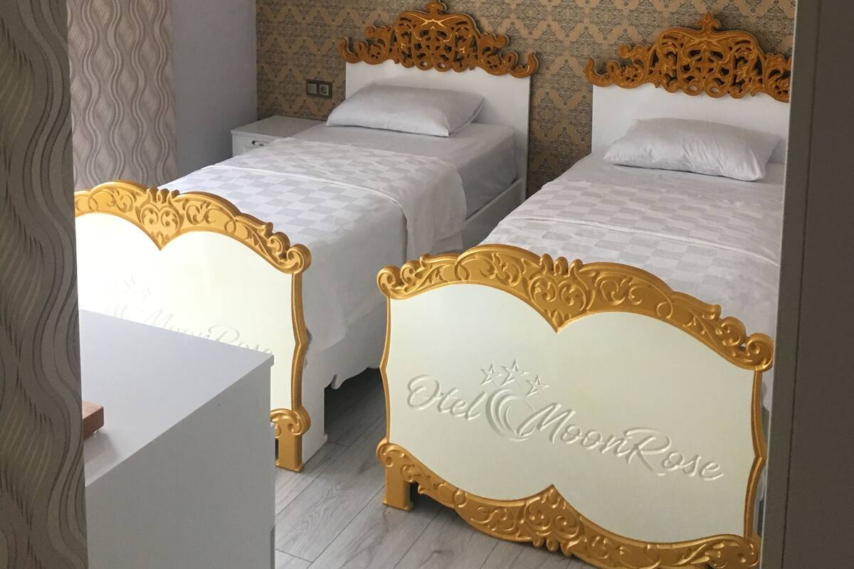 Habitación estándar con 2 camas individuales | Ropa de cama de alta calidad, minibar, escritorio y wifi gratis