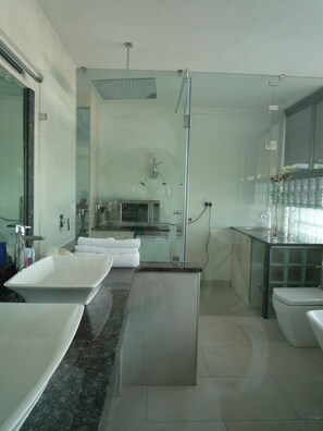 Camera Deluxe | Bagno | Set di cortesia gratuito, asciugacapelli, pantofole, asciugamani