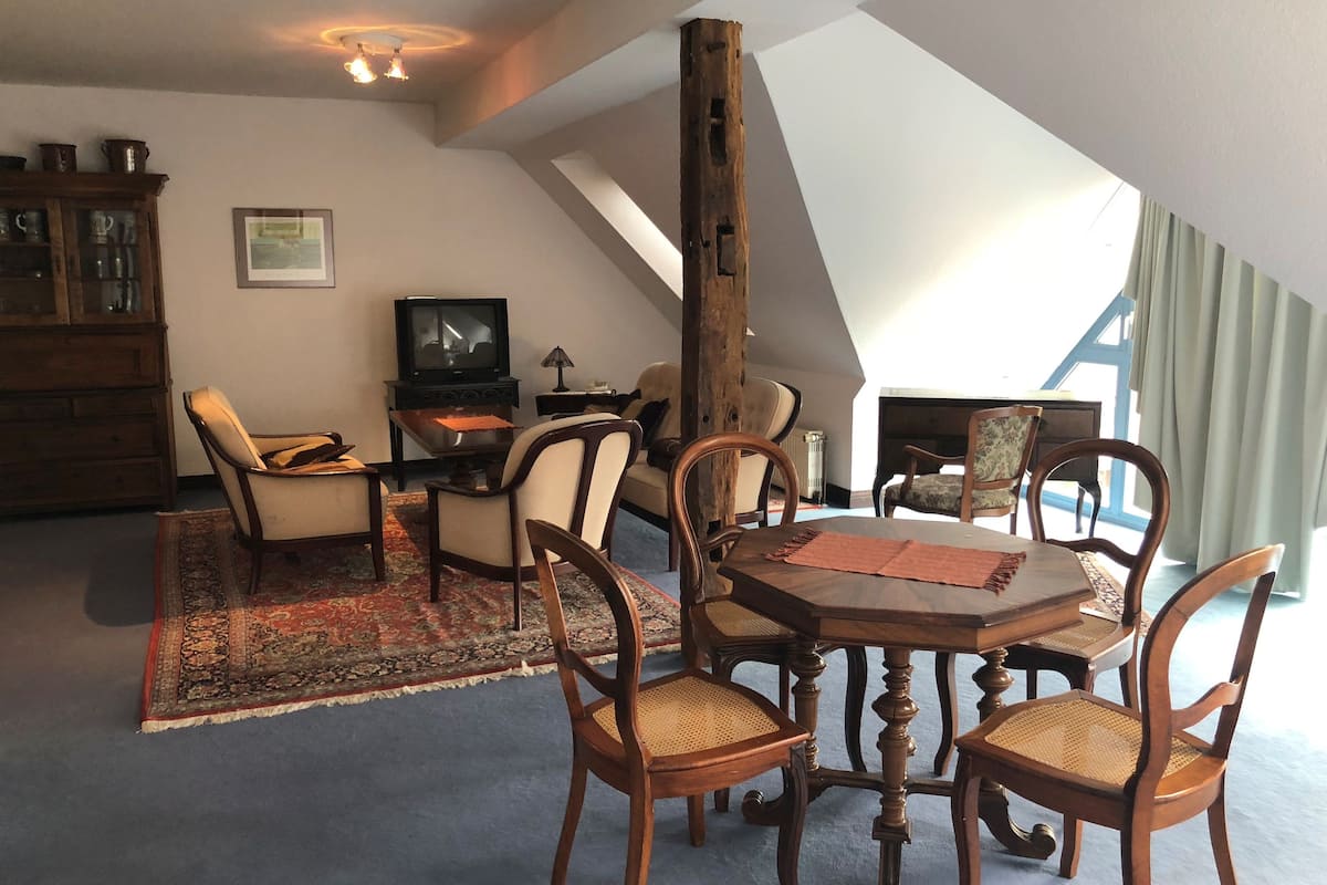 comfort apartment | living area | flat-screen tv