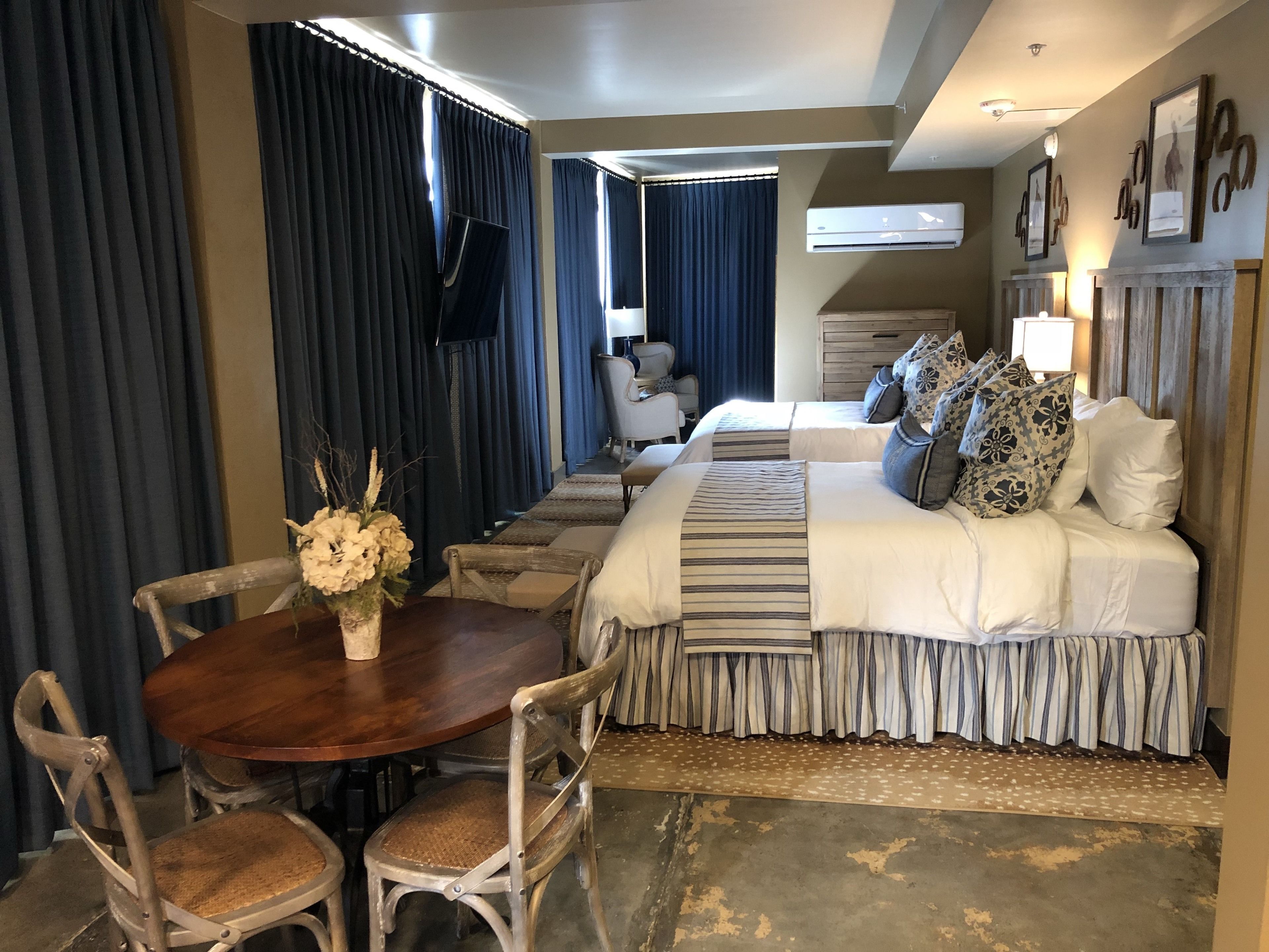 luxury double room, 2 queen beds, accessible, non smoking | 1 bedroom, in-room safe, individually decorated, individually furnished