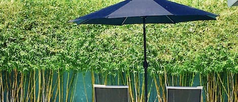 Piscine extérieure, piscine chauffée