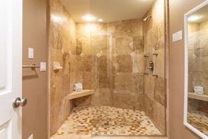 Hair dryer, towels