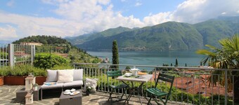 Cabaña del lago Bellagio, una hermosa terraza con maravillosas vistas sobre el lago