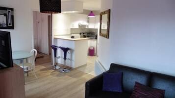 TV, DVD player, stereo