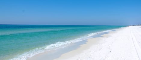 Sun-loungers, beach towels