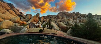 Joshua Tree Retreat Private Pool, Gardens & Cave-Inspired Estate