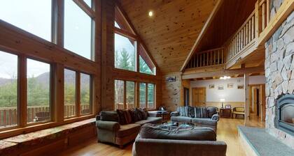 Espectacular casa con vistas, jacuzzi y sauna, Whiteface y Lake Placid, 3D / VR Tour