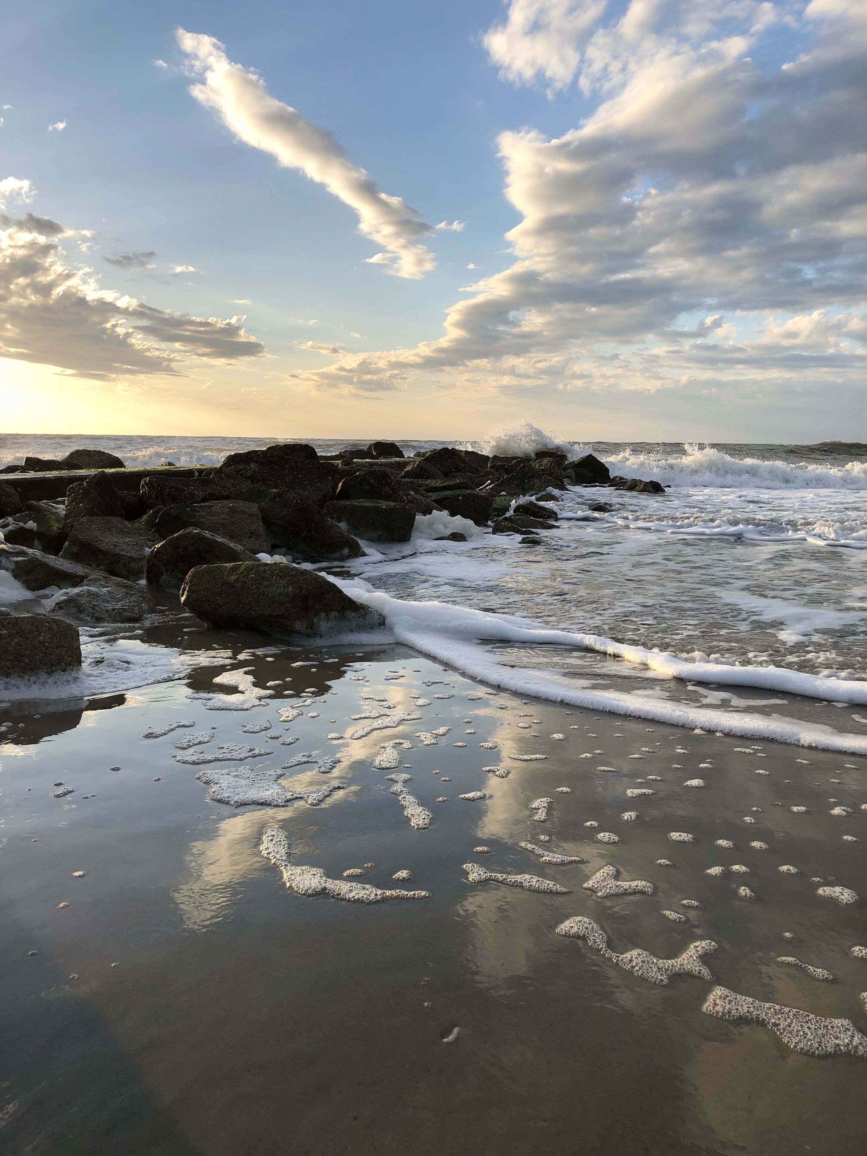 Plage à proximité, chaise longue, serviettes de plage