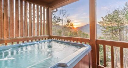 Rauhallinen ja eristäytynyt taivaan rauha vuoristossa