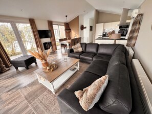 Smart TV, books, stereo