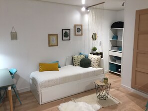 1 dormitorio, Internet, ropa de cama