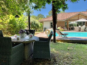 A heated pool