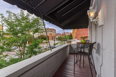 Downtown Hendersonville Loft with private balcony overlooking Main Street. 