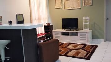 Family Apartment, 1 Bedroom | Living room | LCD TV, DVD player