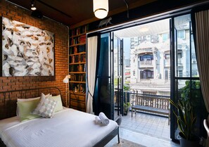 Deluxe-enkeltværelse - balkon | Individuelt design, individuel indretning, skrivebord