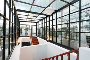 Udsigt fra overnatningsstedet