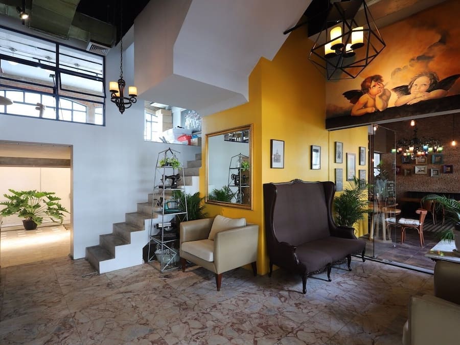 Sala de estar en el lobby