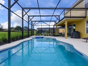 Seasonal outdoor pool, free cabanas, sun loungers - Fv61774 - Solterra Resort - 5 Bed 4.5 Baths Villa (Davenport)