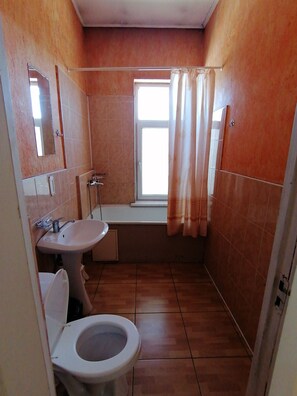 Economy Triple Room | Bathroom | Free toiletries, hair dryer, towels
