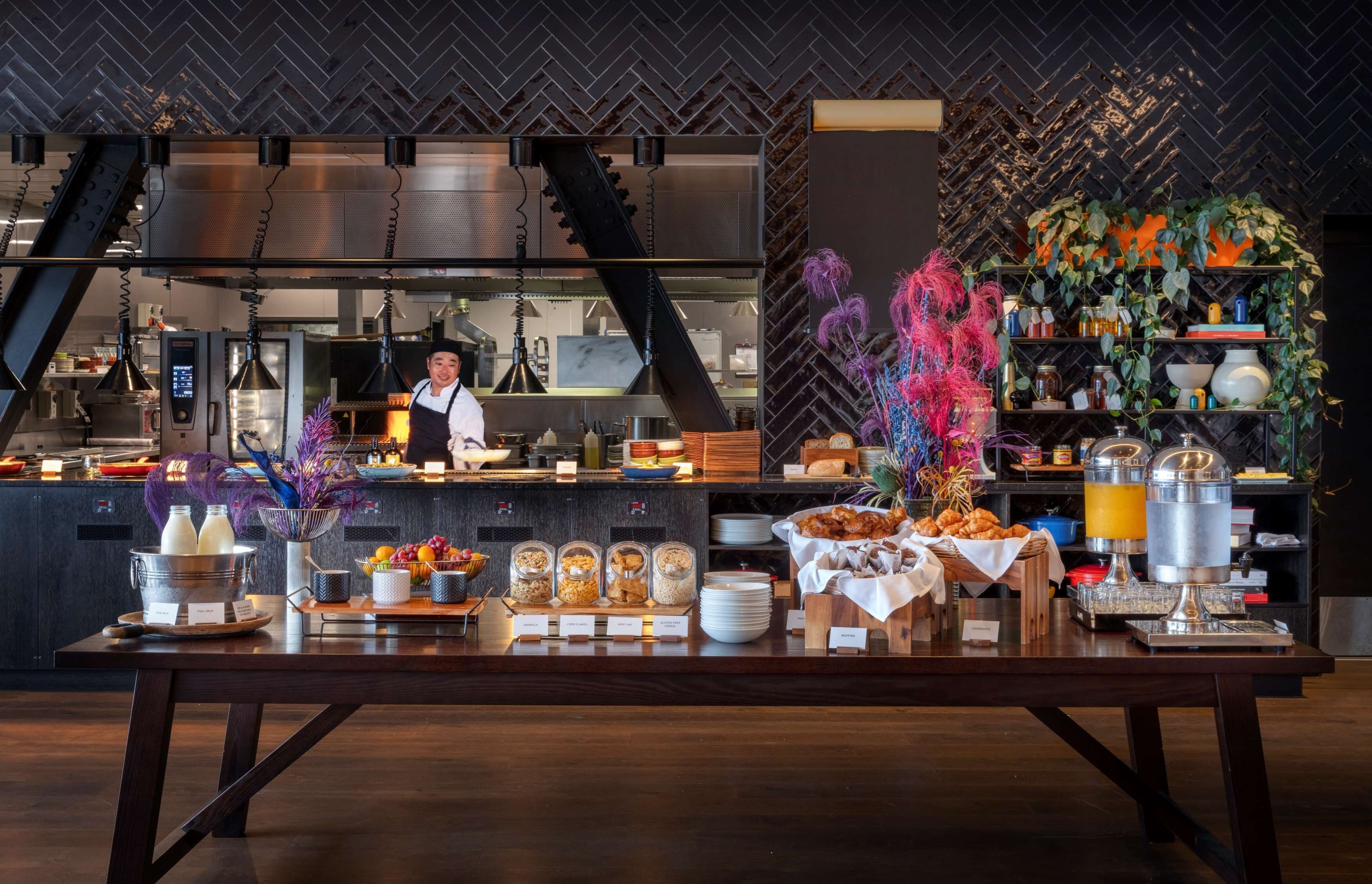 daily buffet breakfast (nzd 35 per person)
