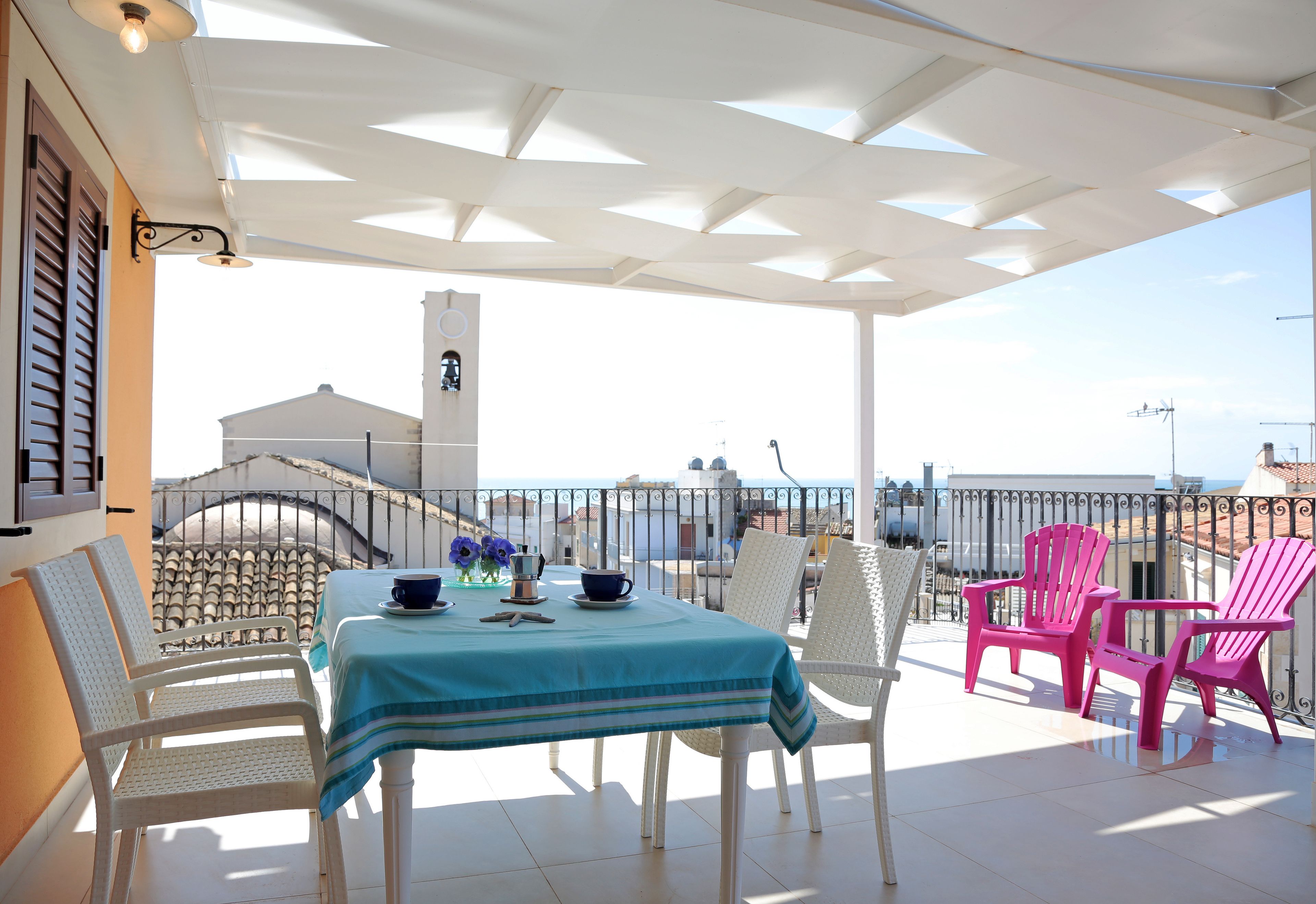 Blick vom Balkon