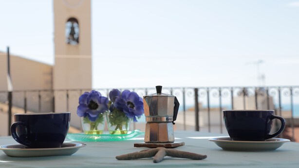 Panoramic Penthouse, Berbilang Katil, Sea View | Kopi dan/atau pembancuh kopi