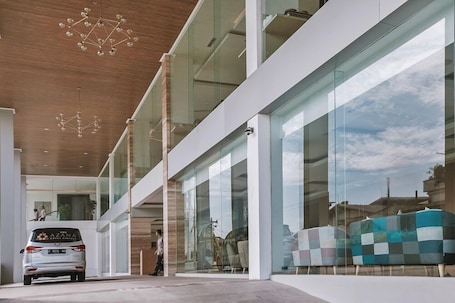 Property entrance. The Azana Hotel Airport Semarang