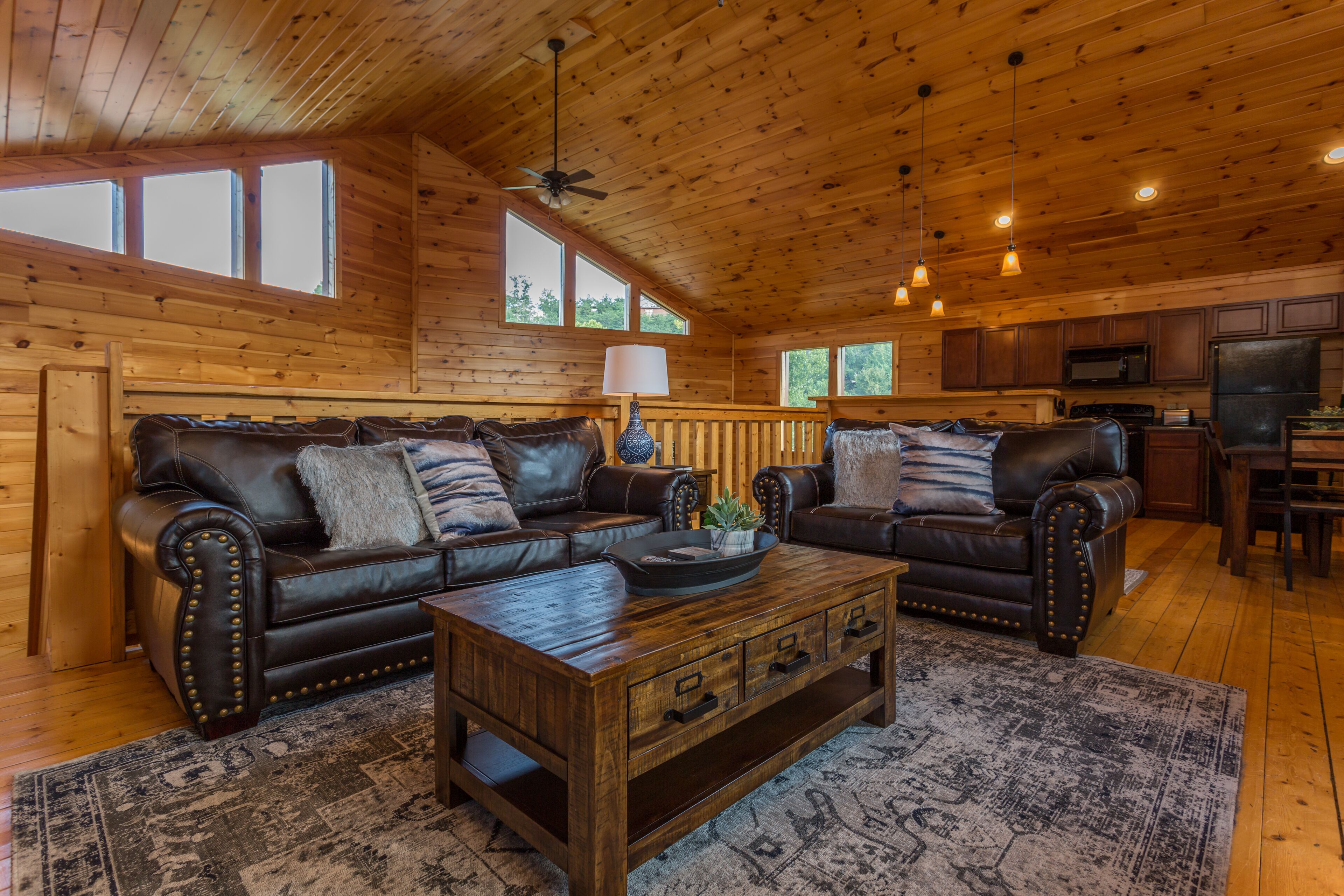 Televisie en een open haard