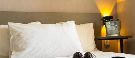 Ropa de cama hipoalergénica y minibar