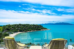 Luxury 4 Bedroom Villa with Ocean View and Private Infinity Pool BY22 | Balcony view - Samui Bayside Luxury Villas (Koh Samui)