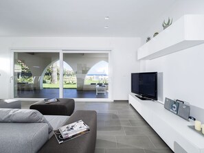 Villa, 5 Bedrooms | Living area | Flat-screen TV, DVD player