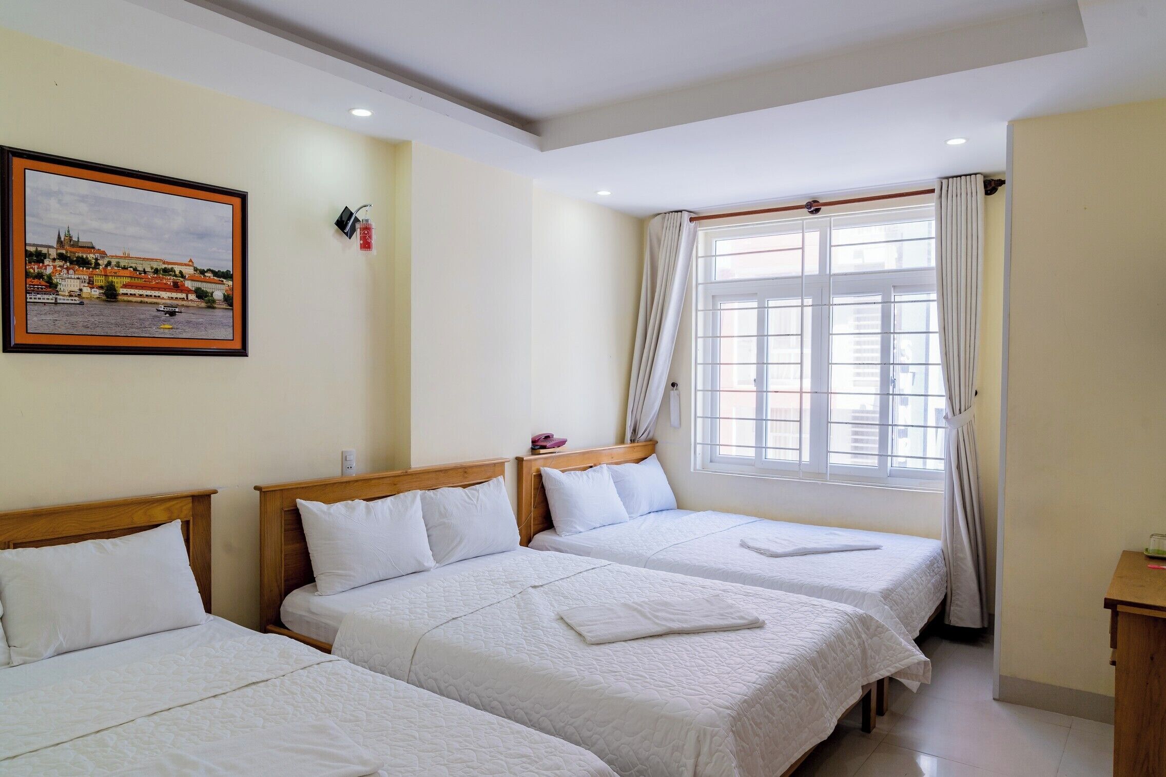 Triple Room For 3 Adults | Desk, blackout curtains, free WiFi, bed sheets