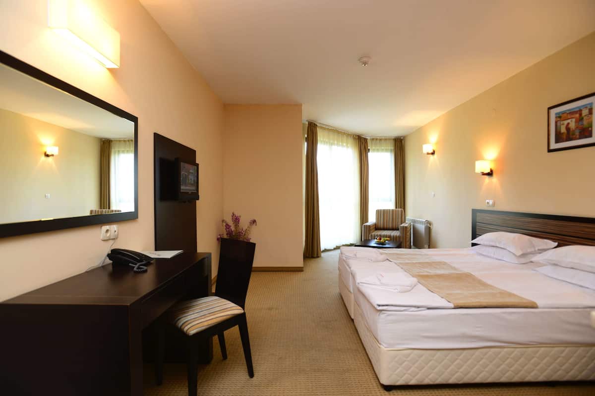 Standard Double Room, Mountain View | Desk, soundproofing, iron/ironing board (on request), cribs (free)